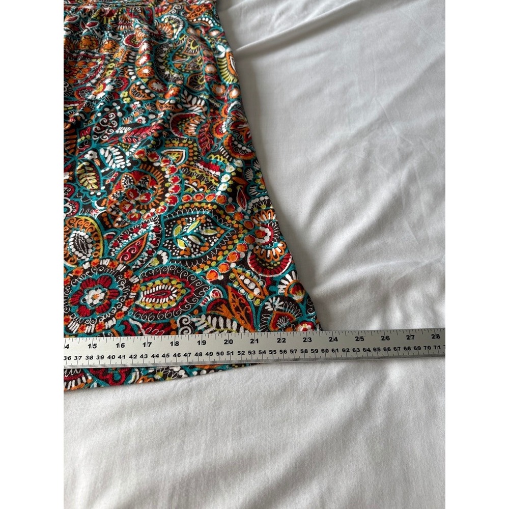 Tommy Bahama Paisley Floral Cotton Knit Sundress Sleeveless Multicolor XS Resort - Picture 11 of 12